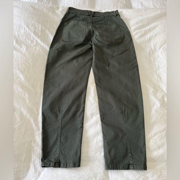 Veronica Beard | Women’s SZ 27 | Olive Charlie Barrel Leg High Rise Cargo Pants - Picture 5 of 8